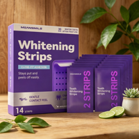 Bandes blanchissantes pour les dents en gros sous marque privée, saveur menthe, pour adultes, usage domestique, sans sensibilité, sans danger pour l'émail