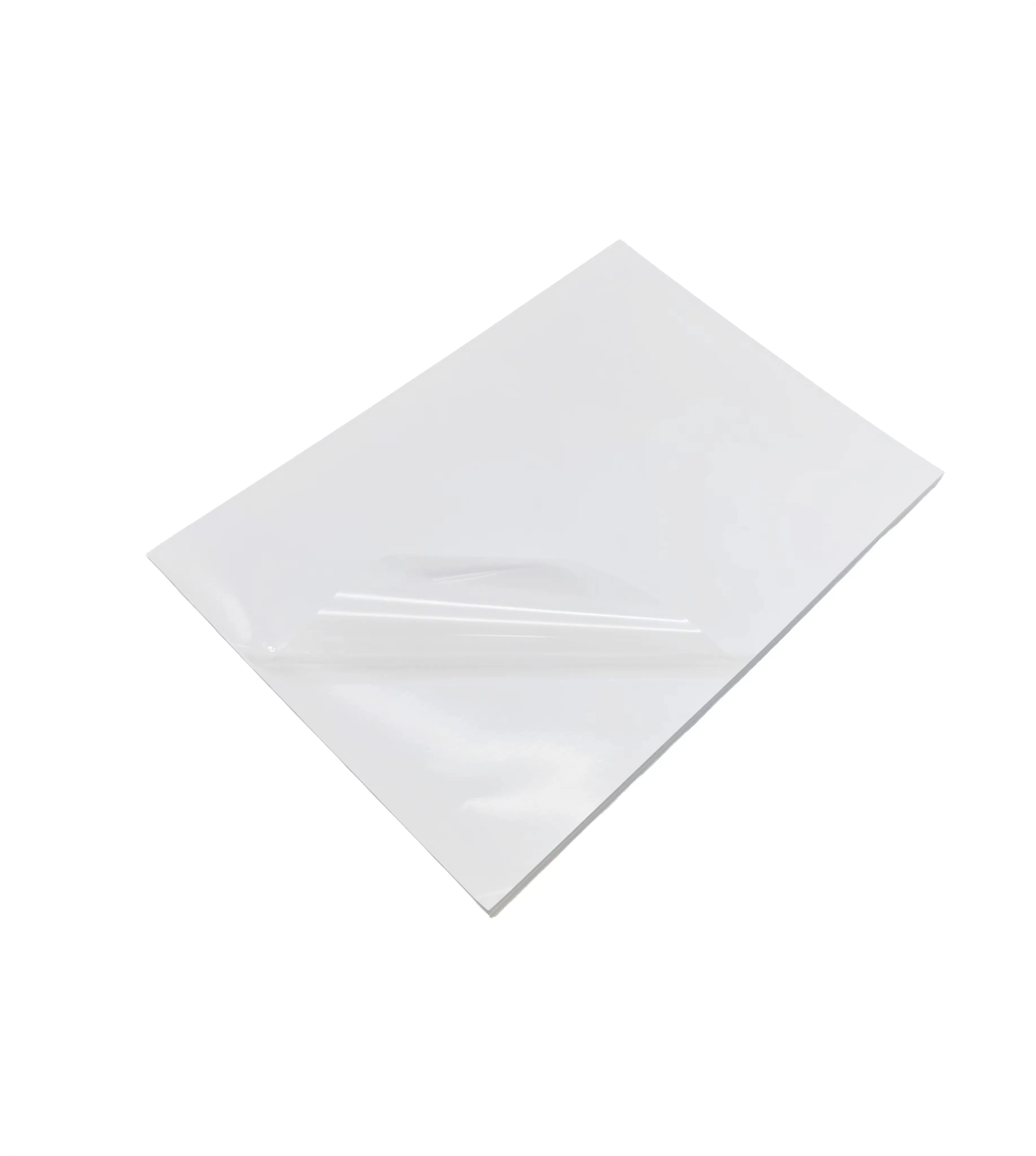 Papier transparent de transfert A4 47um autocollant transparent pour animaux de compagnie 50 pièces papier d'imprimante en vinyle transparent auto-adhésif