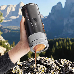 Cafetera espresso profesional totalmente automática con doble fuente de alimentación USB/batería, ideal para hoteles y vehículos recreativos. - Product Image 1