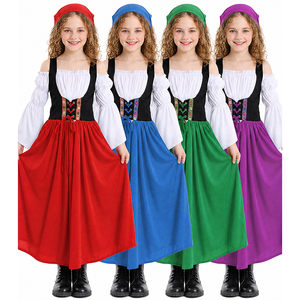 Costume traditionnel allemand pour filles, robe <span class=keywords><strong>de</strong></span> fête Oktoberfest, costume fantaisie mignon pour femmes adultes, polyester - Product Image 1