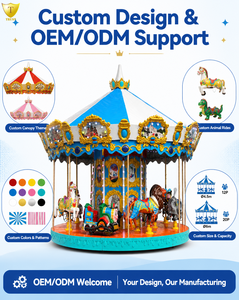 Giostra a Tema Animali per Bambini, Design Personalizzato per Parchi Divertimento, Certificata CE - Product Image 3