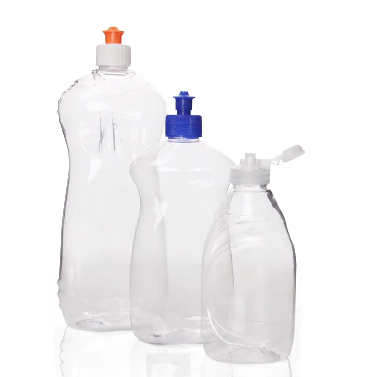 Çin fabrika 500Ml boş PET sıvı sabun el yıkama şişesi duş jeli plastik pompalı şişe