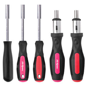 Jeu de tournevis multifonction haute performance 6,3 mm en acier inoxydable avec poignée à cliquet magnétique à dégagement rapide – Outils de bricolage - Product Image 1