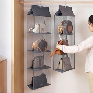 Bag Storage Hanging Bag Wardrobe <b>Wall</b>-mounted Fabric Dust-proof Storage Storage <b>Rack</b> - Product Image 4
