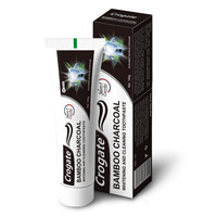 Dentifrice en gel rayé menthe charbon de bois, élimination des taches, blanchiment, haleine fraîche, soin des gencives, hygiène bucco-dentaire, pour adultes, stock en gros, vente en gros