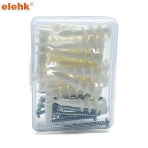 ELEHK 75-lb 8x1-1/4-in Plastic Drywall <span class=keywords><strong>Anchor</strong></span> Nylon Wall Plug <span class=keywords><strong>Anchor</strong></span> com parafusos auto-roscantes para placas de gesso cartonado - Product Image 5