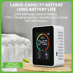 Détecteur de dioxyde de carbone Hedao Co2-N 2023, prix le plus bas, capteur de dioxyde de carbone, moniteur, compteur de CO2 pour salle de sport, bureau, chambre à coucher - Product Image 2