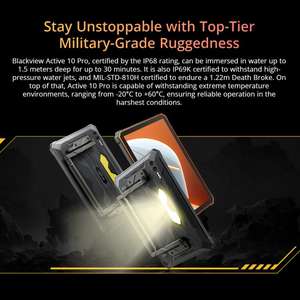 Blackview Active 10 Pro 5G, Tableta Industrial Resistente de 10.95 Pulgadas, 12GB+512GB, Tableta Android de Alta Resistencia para Proyectos Gubernamentales - Product Image 5