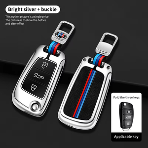 Chery Xe Kẽm Hợp Kim Từ Xa Trường Hợp Vỏ <span class=keywords><strong>Fob</strong></span> Kim Loại Chìa Khóa Xe Bìa Hỗ Trợ Keyless Nhập <span class=keywords><strong>3</strong></span> Nút - Product Image 3