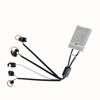 Transformador de corriente de potencia trifásico único Flexible caja de medición electrónica bobina Rogowski 3KV entrada 9V Material de cobre 50Hz