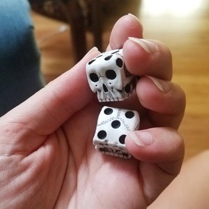 Các Nhà Sản Xuất Mới 6 Hai Mặt Nhựa Hộp Sọ Trò Chơi Xúc Xắc Lễ Hội Đảng Halloween Quà Tặng Tùy Chỉnh In Mang Nhãn Hiệu Logo D6 Nhựa Dice - Product Image 5