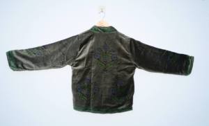 Handmade <b>Velvet</b> Hand Block Print Breathable Eco-Friendly Knitted Cotton <b>Jacket</b> for <b>Women</b> Ethnic Floral Design Summer - Product Image 3