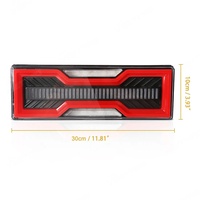 YBJ, accesorios para coche, luces traseras LED de humo rojo para Land Cruiser FJ76 LC78, montaje de lámpara trasera 2007-2021 LC79, luz trasera LED