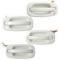 15034985 Vente en gros de 4 poignées de porte de voiture extérieures en ABS blanc pour Chevrolet Silverado Tahoe, remplacement