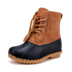 Bottes de neige imperméables marron mi-mollet YL-25422 pour enfants – Vente en gros, chaudes et tendance pour l'hiver - Product Image 1