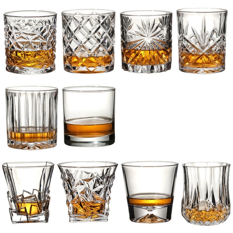 custom package In stock 10oz glass cup lead-free  Glassware whiskey glass