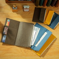 Papier Kraft lavé à l'eau A6 cahier de voyage mignon imprimé Journal planificateur accessoire couverture en cuir pour bureau écriture couverture rigide