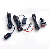 Caméra de bord à double objectif 3 "pour moto DVR Black Box Dashcam Front 1080P Night Vision Dashboard Camera