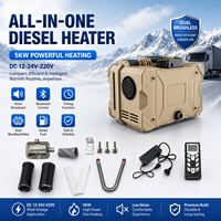 Chauffage de stationnement diesel tout-en-un 12V 24V 220V pour camion, camping-car, maison – Chauffage autonome au diesel