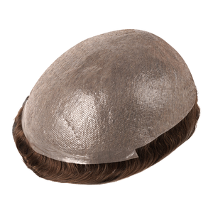 HS1M Newtimeshair, Cabello Remy Indio, 120% de Densidad, Base Invisible Superfina, Liso, 5-6'' de Longitud, <span class=keywords><strong>Prótesis</strong></span> <span class=keywords><strong>Capilar</strong></span> para <span class=keywords><strong>Hombre</strong></span> - Product Image 2