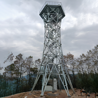 Tour de surveillance en acier galvanisé à chaud imperméable pour la surveillance de la circulation routière et le montage de caméras de sécurité routière