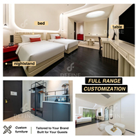 Solution clé en main pour projets hôteliers : Ensemble de mobilier de chambre d'hôtel de luxe 5 étoiles, lits pour hôtels-appartements, ensembles de mobilier d'hôtel personnalisés OEM ODM