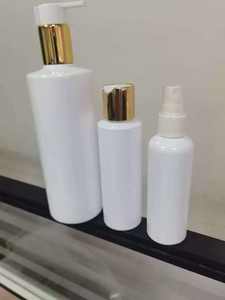 Flacon de shampooing en plastique, matériau PET, 400 ml/500 ml, bouchon carré doré, imprimable. Flacon en plastique vide en stock, expédition immédiate. - Product Image 5