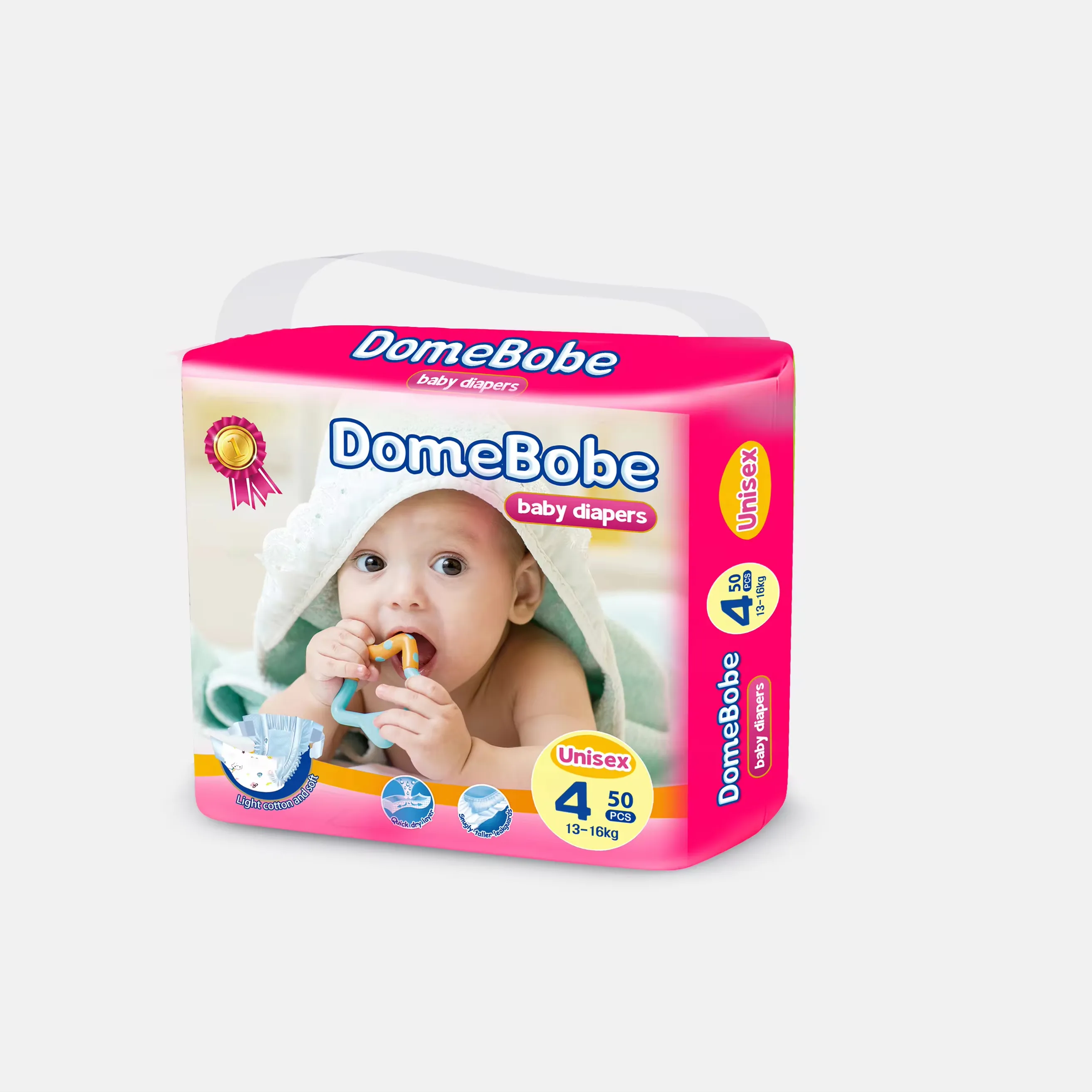 Softcare Babyluier Wit Label Zacht Ademende Luiers Met 3D-lekpreventiekanaal