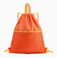 Sac à dos à cordon de serrage imperméable grande capacité pour enfants, doublure en polyester écologique, portable, logo personnalisé, usage quotidien