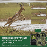 Caméra de surveillance de la faune spéciale haute performance, version mini basique, WiFi, 4K, 48MP, vidéo, portée IR 20m/85ft, IP65