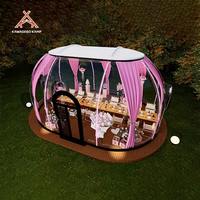 Kawagebo Kamp Maison dôme transparent pour glamping en PC géodésique préfabriqué pour l'extérieur personnalisé