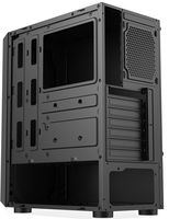 High Airflow Mid Tower Tempered Glass Fish tank Pc case Cubic Unique Pc case Support Fans