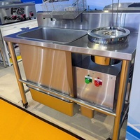 Table de panure automatique pour poulet Henny Penny KFC avec couvercle
