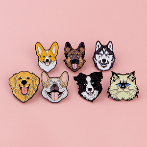 Hot Selling Custom Design Dog Pet Cartoon Lapel <strong>Pin</strong> Cute Cat Shaped <strong>Animal</strong> Badge Enamel <strong>Pin</strong> - Product Image 1