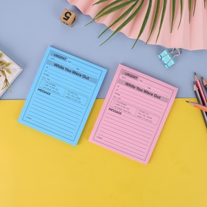Blocs de notes urgents 4x5 pouces pour appels professionnels, fournitures de bureau, 40 feuilles par bloc, pour les notes à faire lors de vos déplacements, blocs de notes adhésifs personnalisés avec logo - Product Image 3