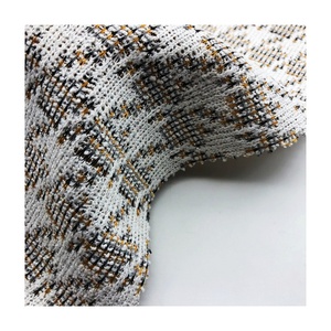 Vendita calda di cappotti in tessuto Jacquard in poliestere Jacquard 275gsm abiti stile Chic Lurex Hound tinta in filato liscio Memory Jersey borse - Product Image 1
