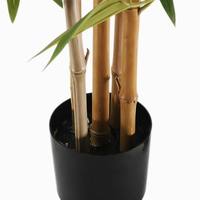 Plante artificielle en pot de bambou pour salon, bureau, patio, toile de fond d'événement, hall commercial et rénovation paysagère