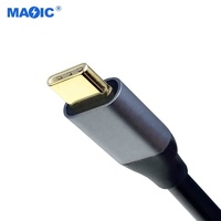 Kabel USB C VGA Tipe C Adaptor VGA 1080P 60Hz Berlapis Emas 1.8m Konverter Male Male untuk Monitor Proyektor Laptop MacBook PC HDTV