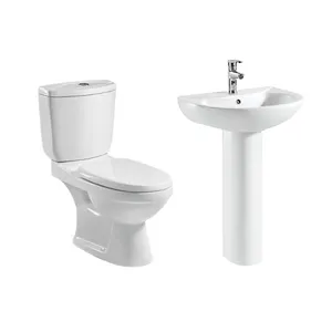 Medyag set di lavabo con piedistallo per WC a buon mercato lavare giù in ceramica 250mm WC a due pezzi WC Closestool