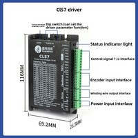 Moteur servo hybride Leadshine 57HBM20 de remplacement direct, 2 Nm, kit moteur pas à pas à boucle fermée 57CME23 57CME13 avec encodeur et driver