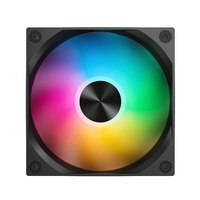 Ventilateur de refroidissement pour boîtier d'ordinateur ARGB de haute qualité 120 mm avec roulement à fluide et dissipateur thermique en plastique 4 broches pour jeux