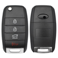 Carcasa de Repuesto para Llave Remota, Plegable, con 4 Botones, Funda para Llave de Coche