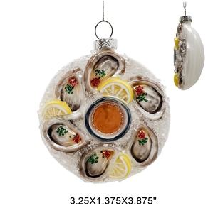 Décorations de Noël en forme d'huître ornées de citrons, ornements suspendus pour centres commerciaux, hôtels, fêtes, décorations festives - Product Image 5