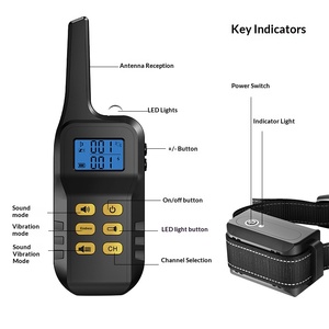 Factory Dog <strong>Collars</strong> Deep Waterproof Long Stand-by Time 1000m Range Rechargeable <strong>Remote</strong> <strong>Pet</strong> <strong>Training</strong> <strong>Collar</strong> - Product Image 2