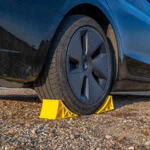 HOMFUL RV Accessoires 2 PCS HDPE Orange Camion RV Cale de roue de <span class=keywords><strong>remorque</strong></span> pour maintenir la <span class=keywords><strong>remorque</strong></span> RV en place - Product Image 5