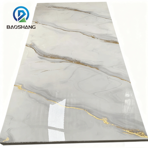 Panneaux muraux décoratifs en SPC imperméables faciles à installer pour salle de bain, carrelage en <span class=keywords><strong>pierre</strong></span>, revêtement en plastique, salle de douche d'hôtel - Product Image 2
