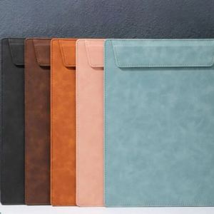 Wholesale Durable Office Accessory School Portable PU Leather <b>A4</b> Clipboard File <b>Folder</b> Magnetic Clipboard Menu Paperclip - Product Image 1