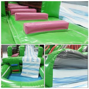 Combo <span class=keywords><strong>de</strong></span> Tobogán Acuático Inflable, Toboganes Acuáticos Inflables, Castillo Inflable Verde <span class=keywords><strong>con</strong></span> Tobogán y <span class=keywords><strong>Piscina</strong></span> - Product Image 3