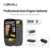 LONVILL Vente en gros ordinateur Android 12 NFC RFID PDA robuste scanner de codes à barres portatif industriel
