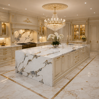 Cloud Jade Gold Vein Große Platte Engineered Quarz 3200x1600mm |   CE SGS Zertifiziert |   Umweltfreundlich |   Luxuriöse Hotel-Villa Wandgestaltung Innenbereich